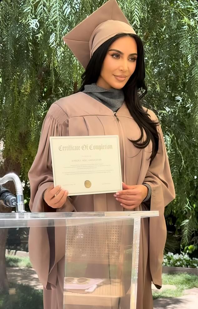 The 45-year-old multihyphenate visited the Graham Norton show this week, where she revealed, 'I will be qualified in two weeks. I hope to practice law'