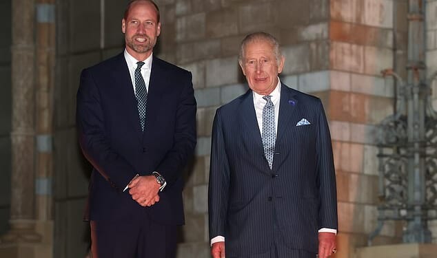 Pictured: The King and Prince of Wales are tonight undertaking a rare joint public engagement, brought together by their shared passion for the environment