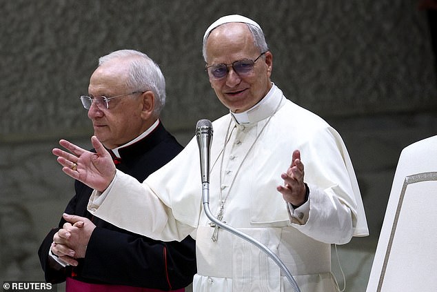 Pope Leo XIV meets with the Equestrian Order of the Holy Sepulchre of Jerusalem today