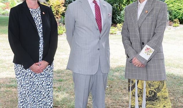 King Charles (centre) marked the 25th anniversary of Kew Gardens' Millennium Seed Bank by recorded a secret podcast with actress Cate Blanchett (right) and senior research leader Dr Elinor Breman (left)