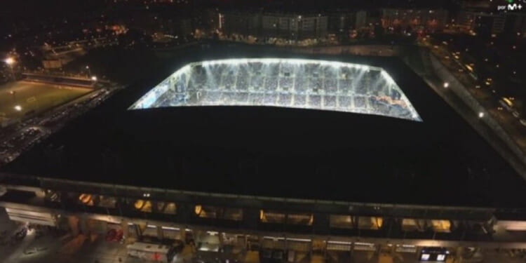 LaLiga TV broadcast cuts away from pitch as players refuse to move for first 15 seconds of match in protest