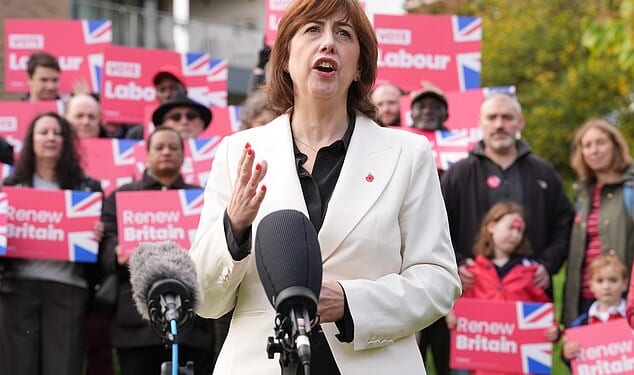 Labour's new deputy leader Lucy Powell (pictured speaking to supporters on October 25) is among a cohort of MPs being allowed to rent flats to each other at the taxpayer's expense