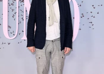 A legendary TV and theatre star looked completely unrecognisable as he attended the London premiere of The Death of Bunny Munro at The Royal Festival Hall on Thursday