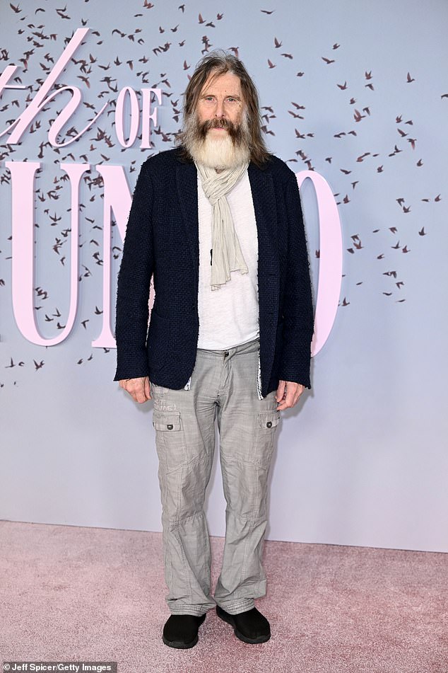 A legendary TV and theatre star looked completely unrecognisable as he attended the London premiere of The Death of Bunny Munro at The Royal Festival Hall on Thursday