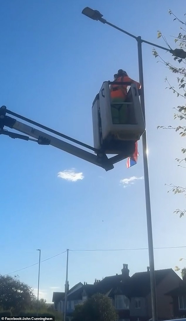 Shropshire council said they had been removed because the stormy weather had damaged them