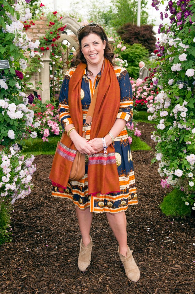 Kirstie Allsopp at Chelsea Flower Show press day.