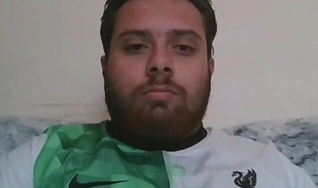 Bus driver Isaac, 21, (above) was sacked after wearing a Liverpool shirt, leading to travel chaos