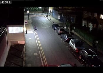 David Gomoh, 24, seen on CCTV, being chased before he was fatally stabbed because he lived in south Newham, east London