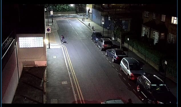 David Gomoh, 24, seen on CCTV, being chased before he was fatally stabbed because he lived in south Newham, east London