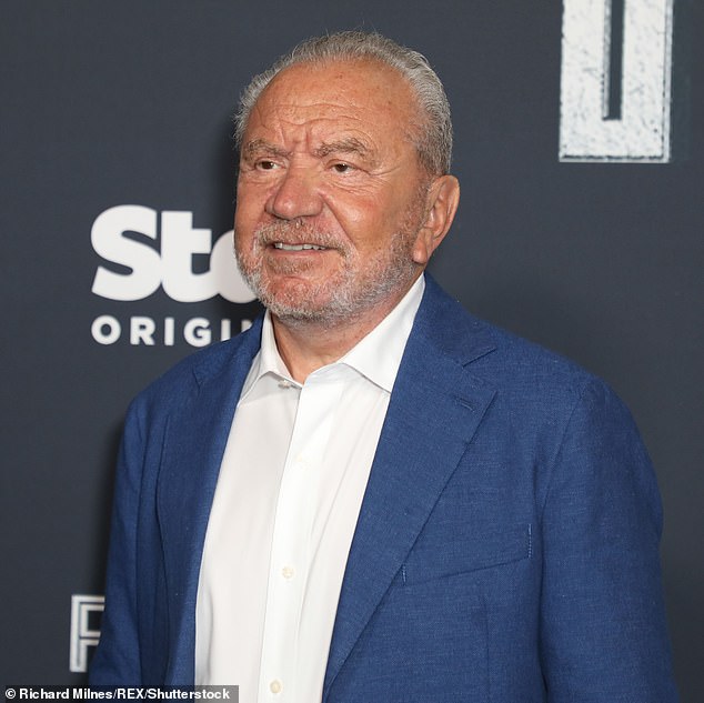 A spokesperson for Lord Sugar confirmed he was at home at the time of the incident