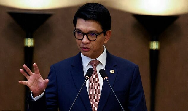 Madagascar's President Andry Rajoelina said he has fled the country over 'fears for his life'