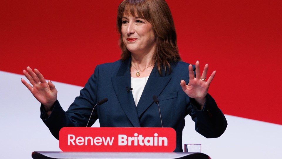 Chancellor of the Exchequer Rachel Reeves speaking at the Labour Party conference.
