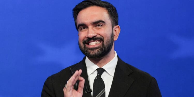 New York City Democratic mayoral candidate Zohran Mamdani speaks during a mayoral debate in New York City on Thursday.