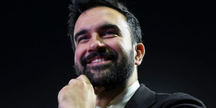 New York City Democratic mayoral candidate Zohran Mamdani smiles as he hosts "The Cost of Living Classic" soccer tournament in New York City on Sunday.