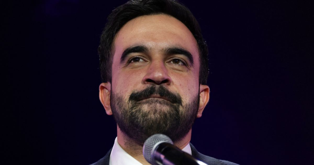 New York City mayoral candidate Zohran Mamdani speaks during a campaign rally at Forest Hills Stadium in the Queens borough of New York City on Sunday.