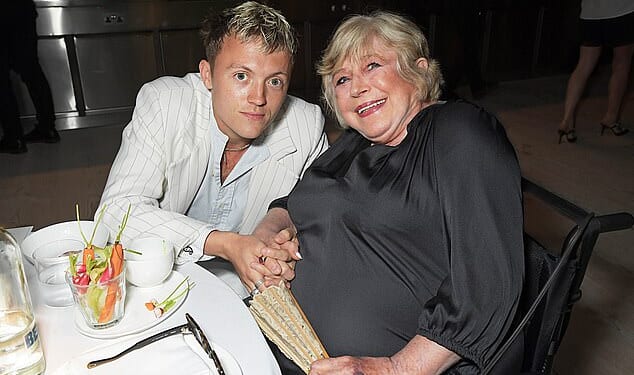 Oscar Dunbar pictured with his grandmother Marianne Faithfull in 2021. He was named as a co-executor on his other grandmother Dorothy Jahme's will