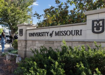 A view of the campus of the University of Missouri on Oct. 7, 2023 in Columbia, Missouri.