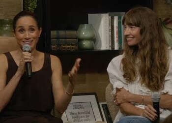 Meghan Markle's 'longtime friend' Courtney Adamo has seemingly brushed off their recent 'awkward exchange' by paying a gushing tribute to the Duchess of Sussex