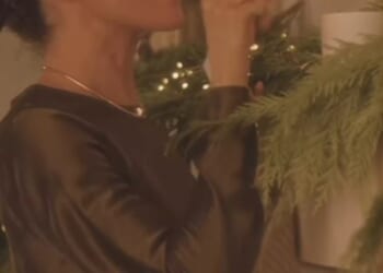 Meghan Markle (pictured) has revealed her first ever Christmas collection with As Ever - including a $64 candle paying tribute to her wedding to Prince Harry