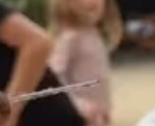 Princess Lilibet could be seen in the back of a video shared by Meghan of Harry carving a pumpkin