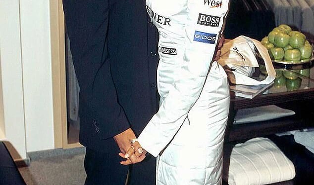 Mel B's ex husband Jimmy Gulzar continued with his bizarre attack on David Beckham in new Instagram posts on Wednesday (Mel and Jimmy seen together)