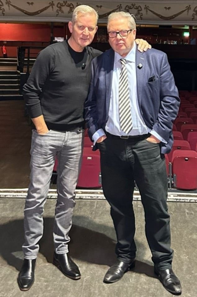 Jeremy Kyle [pictured left] replaced Graham on his Talk breakfast show after the presenter was suspended on Sunday following the post