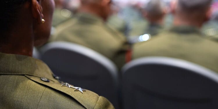 Military officers vow to fight harder for women after Hegseth speech