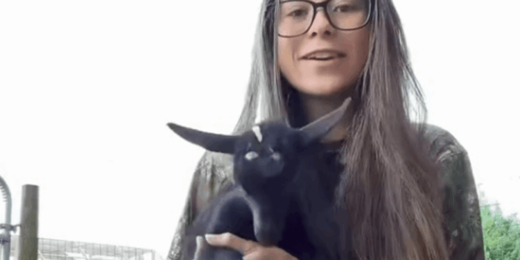 Millionaire model ditches glam life for 'simple' farm routine with goats, cows and chickens that 'keep her sane'