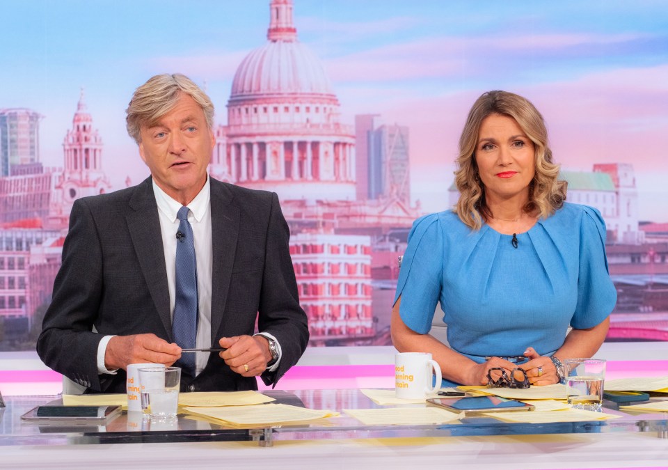 Richard Madeley and Susanna Reid presenting Good Morning Britain.