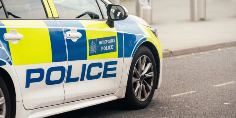 A Metropolitan Police car in the United Kingdom.