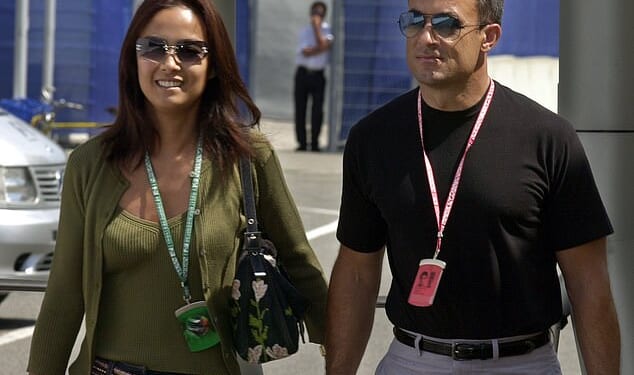 French racing driver Jean Alesi with his wife Kuniko Goto. He took exception, rightly, to an erroneous story I had written about the pair