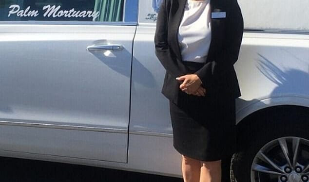 Celena DiLullo, president of Palm Mortuaries and Cemeteries, helped recover the 315 piles of remains and will place them into a crypt at one of the Palm cemeteries