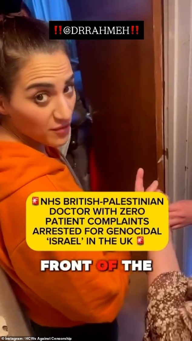 Today's tribunal comes just days after police officers swooped on Dr Aladwan's home address in South Gloucestershire, and arrested her on suspicion of inciting racial hatred and malicious communication