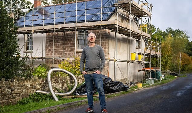 Duncan has been without heating for over two years after solar panels fitted on his 'wonky' roof led to it caving in and slap-dash insulation gave way to damp and mould inside