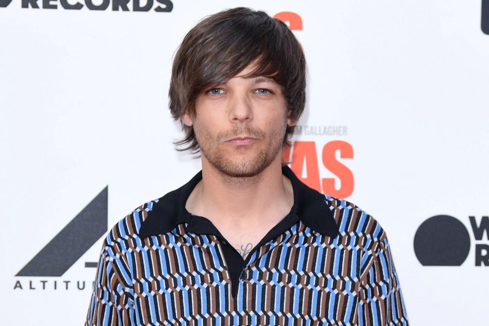 An image collage containing 1 images, Image 1 shows Louis Tomlinson attends the World Premiere of "Liam Gallagher: As It Was."