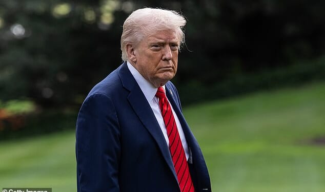 Donald Trump returns to the White House following a visit to Walter Reed National Military Medical Center on Friday