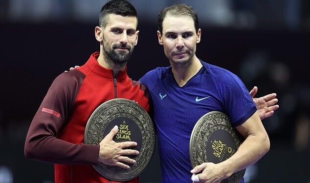 Novak Djokovic (left) has explained why he will never be friends with Rafael Nadal (right)