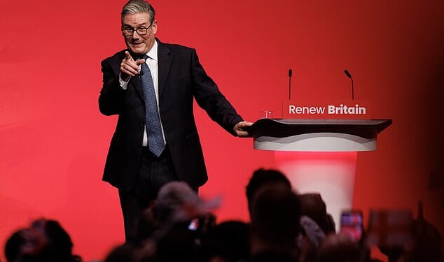 Keir Starmer has insisted Nigel Farage is not a racist as he defended his Labour conference speech claiming the Reform leader does not 'like' Britain