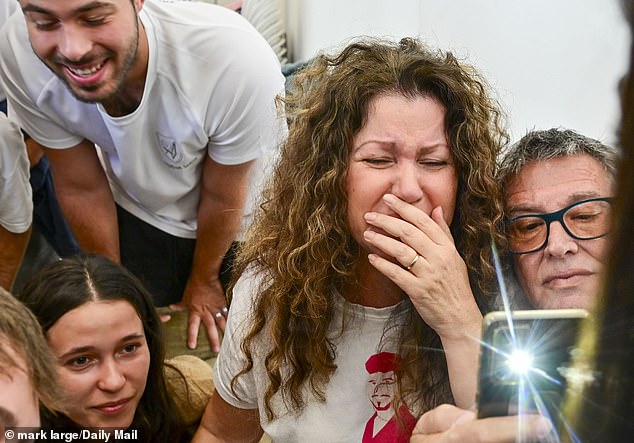 His release has sparked a stampede at his best friends' home in Hod HaSharon, near Tel Aviv, where the Mail was invited to join over 30 of those who know him best