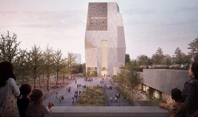 Internet users likened the looming, concrete and granite building to something seen in the Star Wars cinematic universe