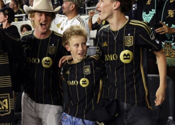 Owen Wilson was spotted cheering with his two sons at a soccer match in Los Angeles ¿ even as reports continue to claim he remains estranged from his daughter