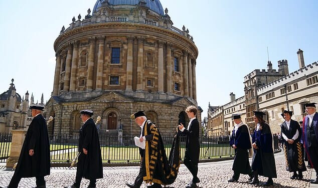 Oxford (pictured) is still the best university in the world despite the worst performance in a decade from the UK overall, according to new rankings