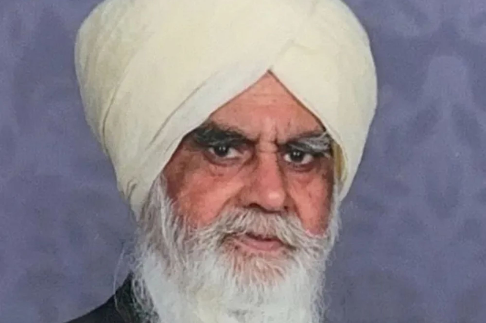 An image collage containing 1 images, Image 1 shows Joginder Singh, Vice-President and founding member of the Guru Nanak Gurdwara