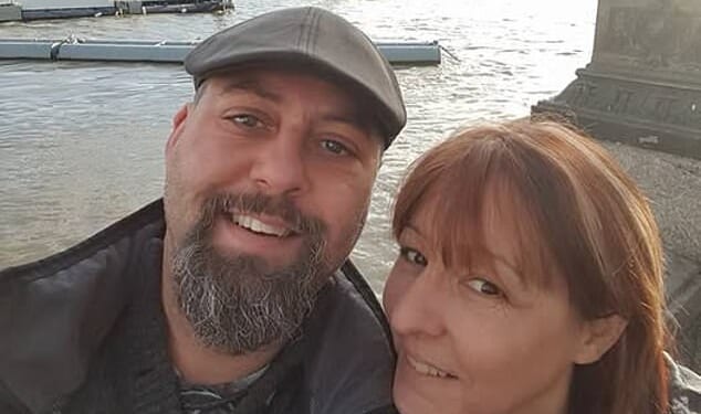Nigel Key (left), 51, who ran a construction consultancy firm with his late wife Sheila (right), was found dead at the home they shared with her son in Totton, Hampshire, on Thursday afternoon