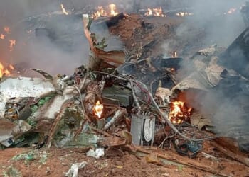 A light aircraft carrying tourists to a game reserve has crashed in Kenya, killing 11 people on board