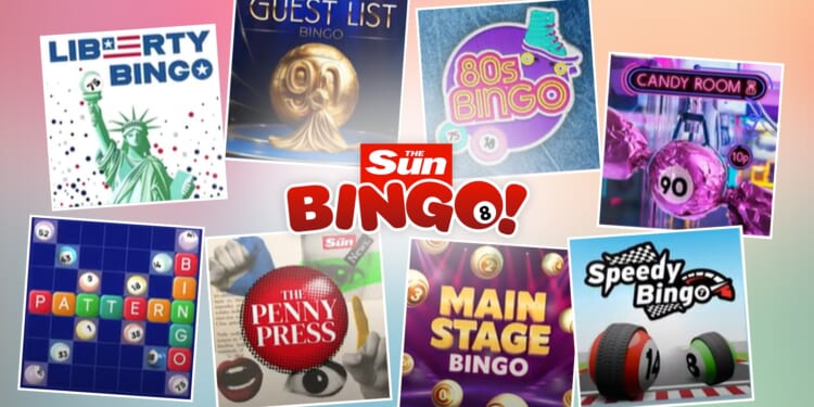 Play in Sun Bingo’s eight newly revamped rooms for the chance to win cash