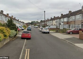 Police have arrested a man after one person died and another two injured in a stabbing in Midhurst Gardens (pictured) in Uxbridge
