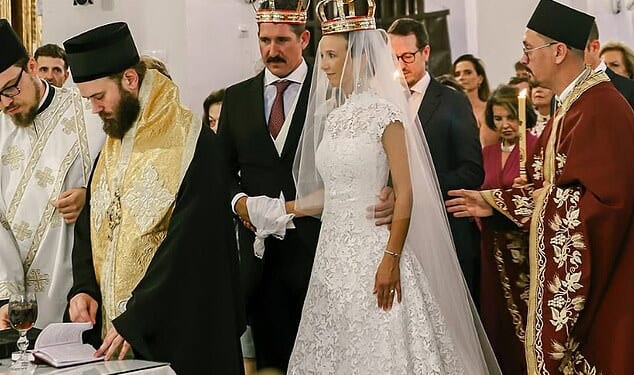 Prince Alexander of Serbia, 43, ties the knot for a second time as he weds glamorous dentist Dr Vesna Jelić in lavish ceremony attended by senior royals