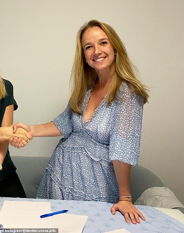 Glamorous dentist Dr Vesna Jeli¿ (pictured) will now be known as a Serbian princess
