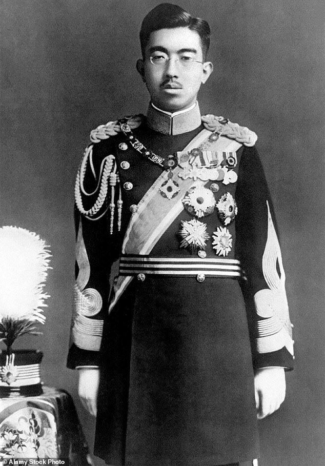 The former Emperor of Japan Hirohito in 1935. Hirohito was removed from the order during World War Two where Japan fought alongside Nazi Germany against the UK and the Allies